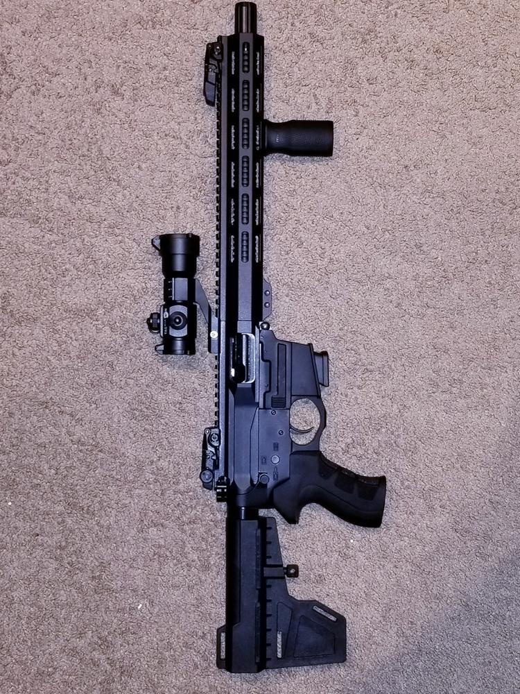 NBS AR-9 Slick Side Billet Receiver & M-LOK Handguard Combo - Customer Photo From Kevork Jarjokian