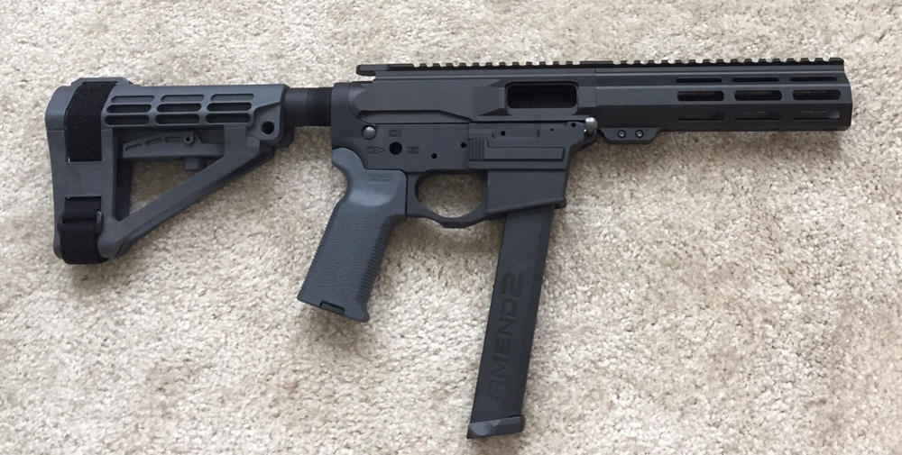 NBS AR-9 Slick Side Billet Receiver & M-LOK Handguard Combo - Customer Photo From Benjamin Brown