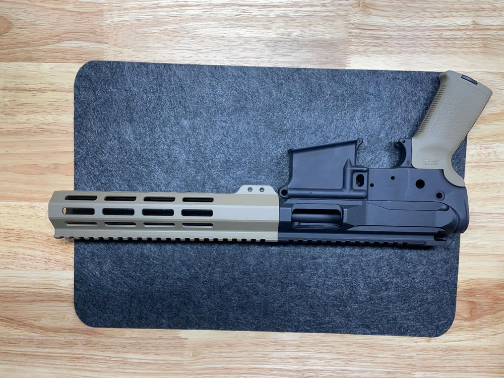 NBS AR-9 Slick Side Billet Receiver & M-LOK Handguard Combo - Customer Photo From Michael Dunn