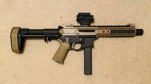 NBS AR-9 Slick Side Billet Receiver & M-LOK Handguard Combo - Customer Photo From Michael Cedrone