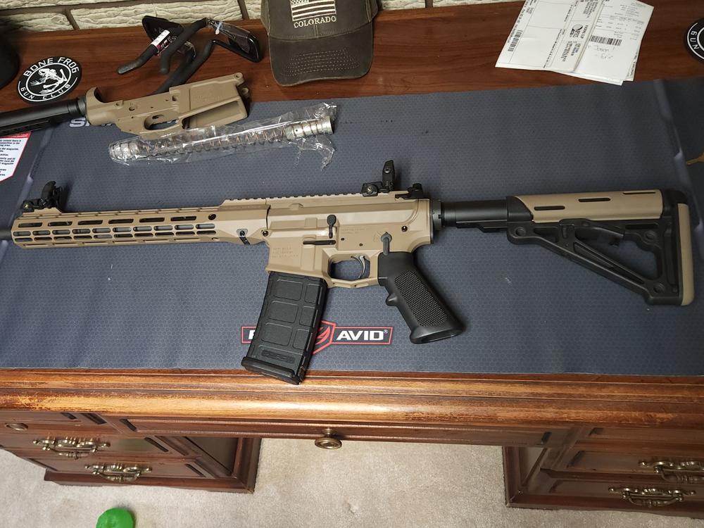 Hogue Mil-Spec Overmold Stock - FDE - Customer Photo From Jason Teehan