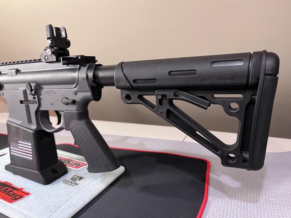 Hogue Mil-Spec Overmold Stock - Black - Customer Photo From Peter Justini
