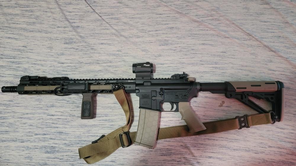 Hogue Mil-Spec Overmold Stock - FDE - Customer Photo From Jacob Campanaro