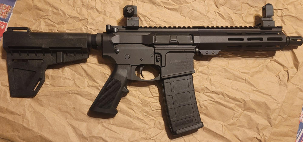 NBS 7.5" 5.56 Nitride M-LOK Pistol Kit w/ Shockwave Blade - Customer Photo From John Stetler