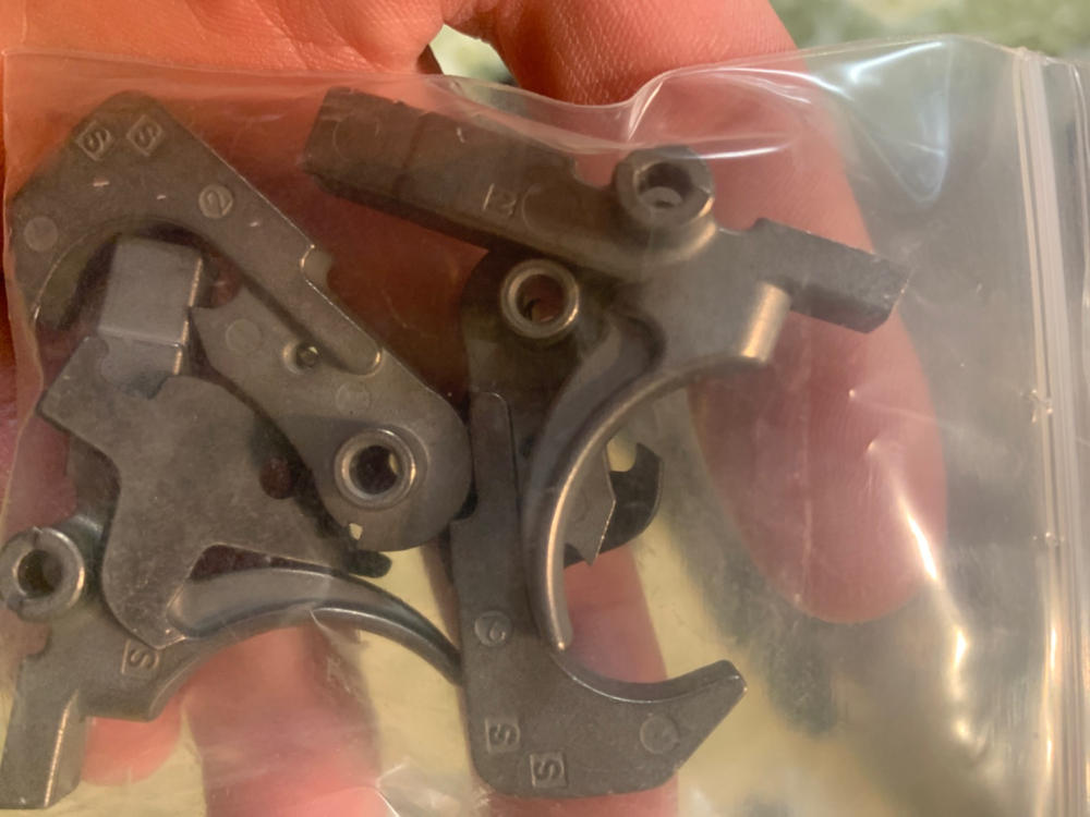 Dirty Bird Industries Single Stage Nickel Teflon Trigger Group Minus Springs - Customer Photo From CALEB MAYER