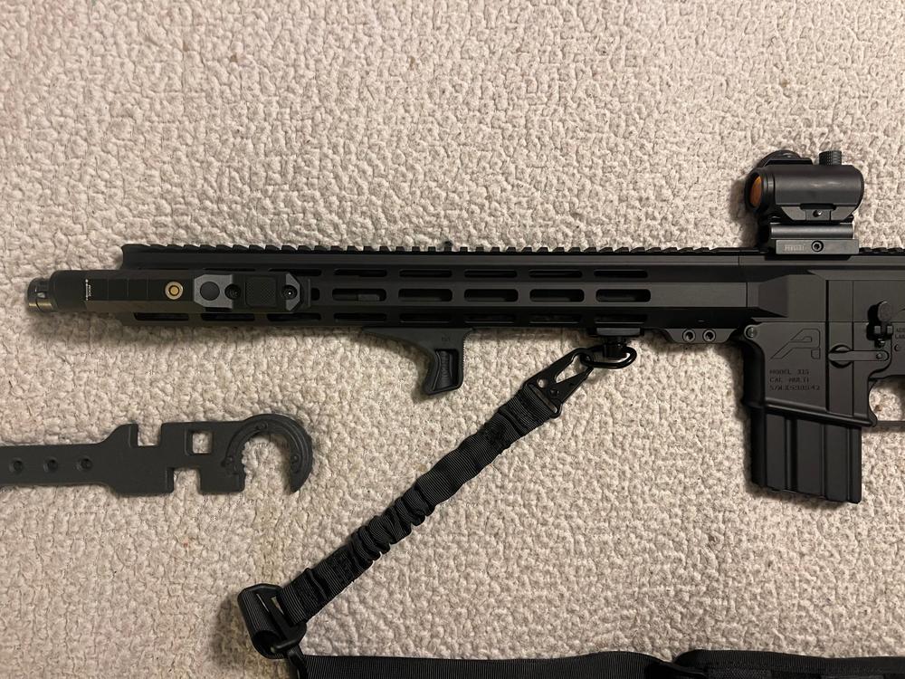 NBS 16" Billet Slick Side 5.56 Parkerized Mid-Length 1:7 M-LOK Complete Upper - Customer Photo From Rick