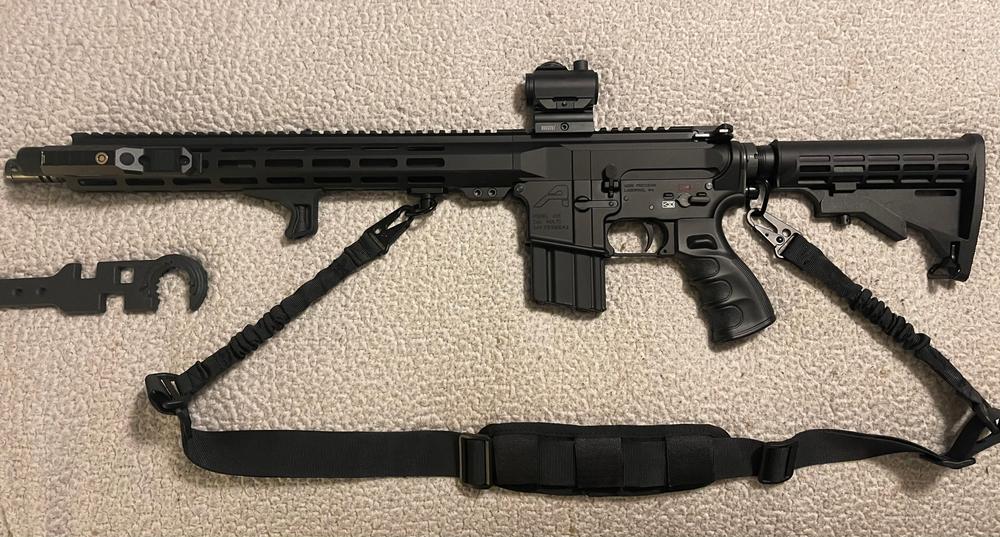 NBS 16" Billet Slick Side 5.56 Parkerized Mid-Length 1:7 M-LOK Complete Upper - Customer Photo From Rick