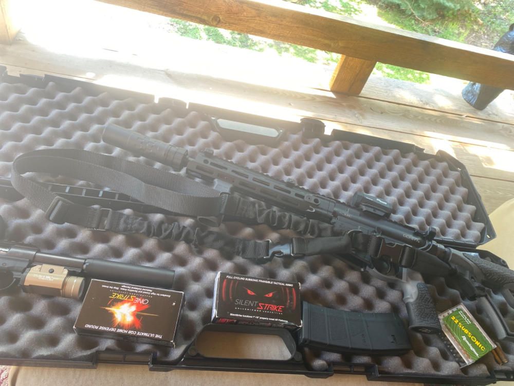 NBS 2 to 1 Point Double Bungee Rifle Sling - Black - Customer Photo From Steven Felder