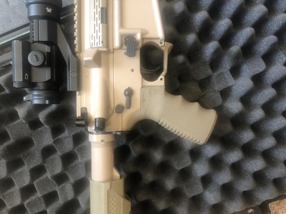 MFT ENGAGE Pistol Grip w/ Finger Grooves - SDE - Customer Photo From Aaron Myers