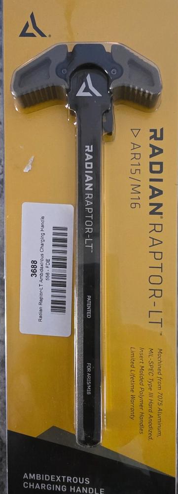 Radian Raptor-LT Ambidextrous Charging Handle - FDE - Customer Photo From Steve Edwards