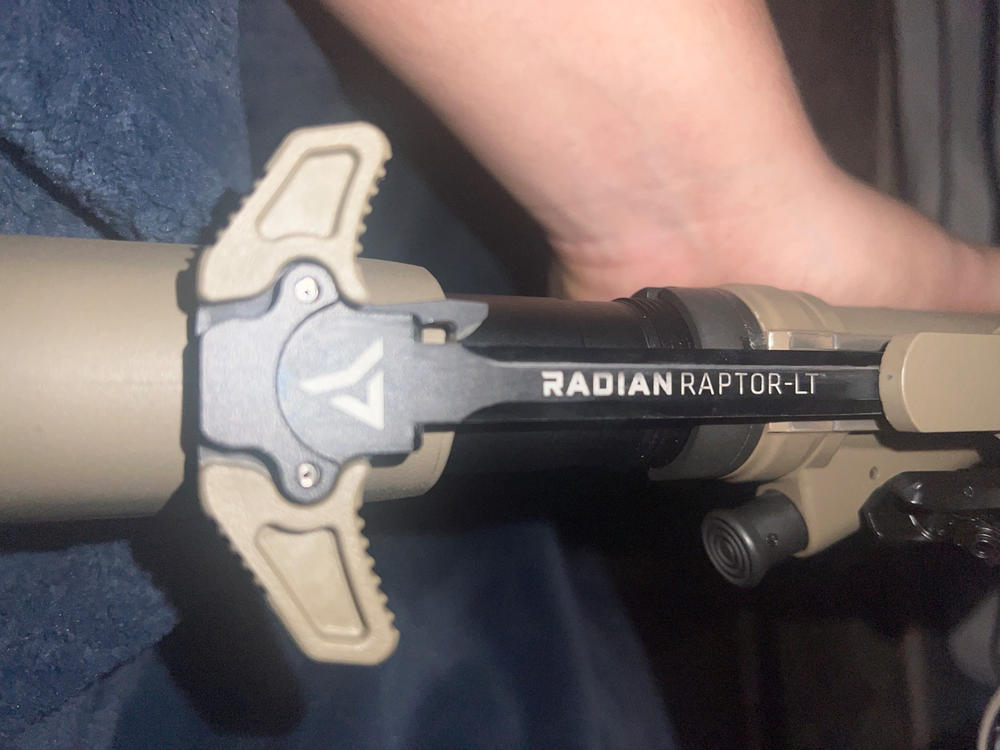 Radian Raptor-LT Ambidextrous Charging Handle - FDE - Customer Photo From Edgar Ramirez