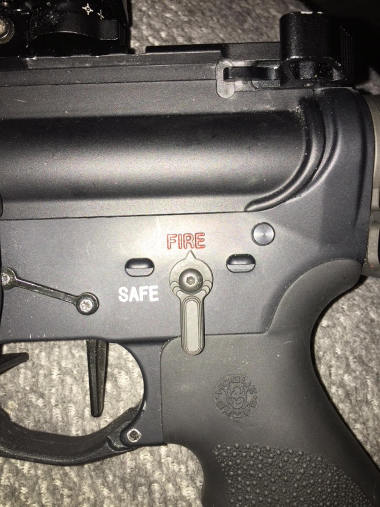 NBS Mil-Spec Syle Ambidextrous Safety Selector - Customer Photo From Bill Camara