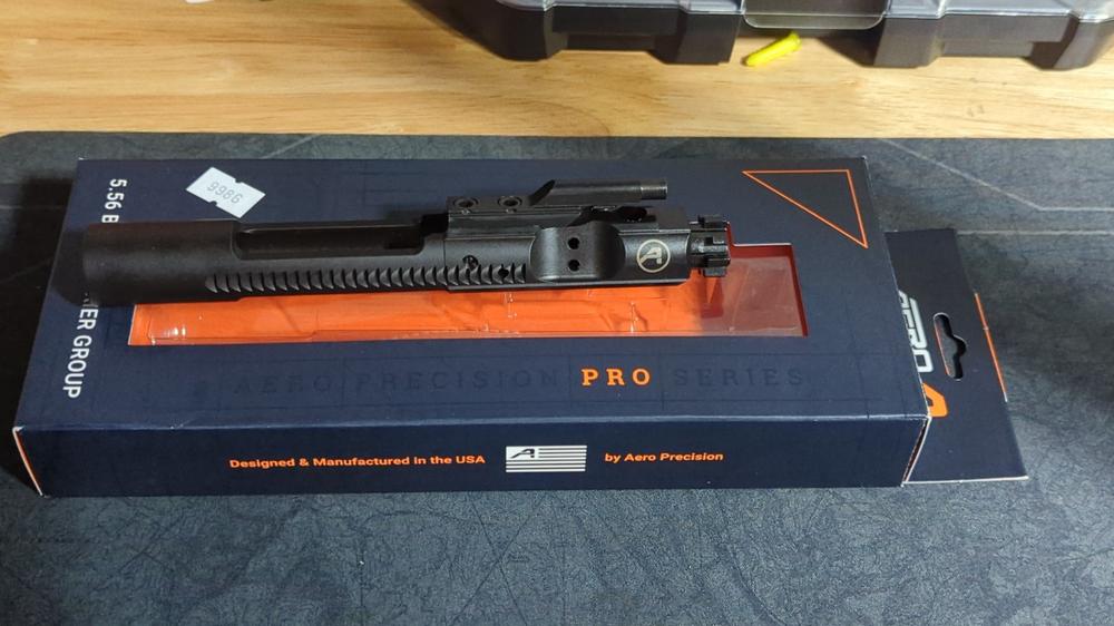 Aero Precision AR-15 5.56/.223 PRO Bolt Carrier Group - Black Nitride - Customer Photo From Aleksey Gershin