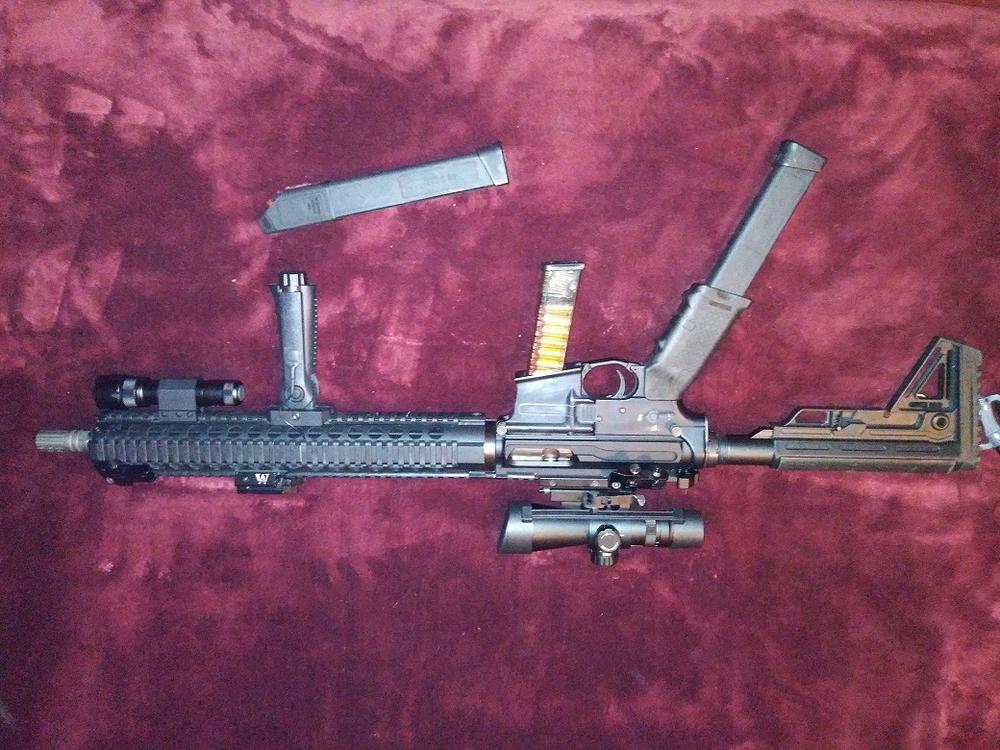 New Frontier Pistol Caliber Billet AR-9/45 Slick Side Upper with LRBHO - Customer Photo From Leonard Hamby