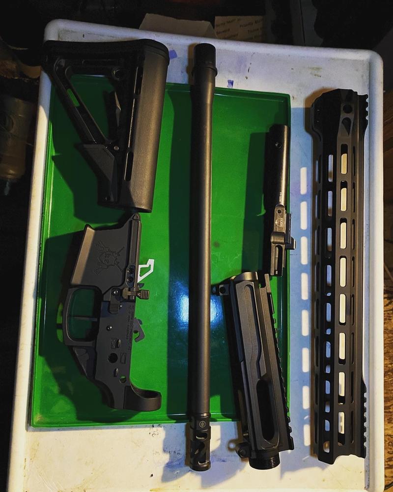 New Frontier Pistol Caliber Billet AR-9/45 Slick Side Upper with LRBHO - Customer Photo From Thomas Chavez