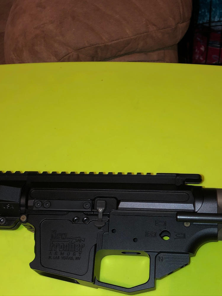 New Frontier Pistol Caliber Billet AR-9/45 Slick Side Upper with LRBHO - Customer Photo From Christopher Gross