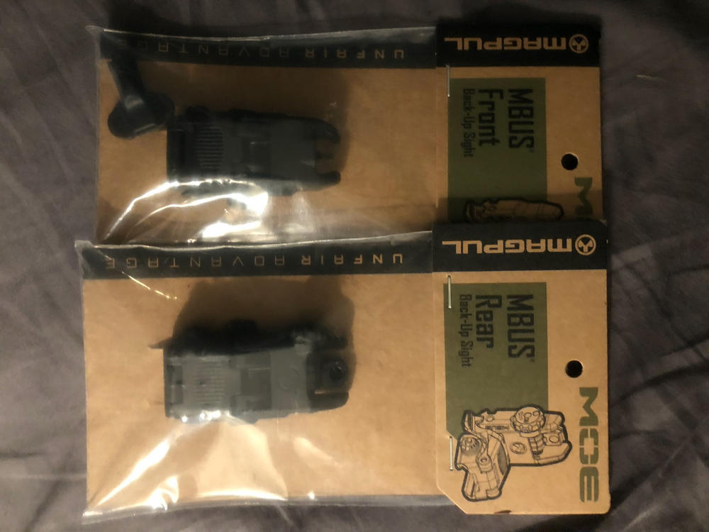 Magpul MBUS Flip-Up Sight Set (Front & Rear) - Customer Photo From Frank Simon