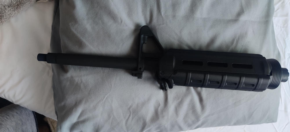 NBS 16" 5.56 NATO 1:8 Twist 4150V Black Nitride Mid-Length Barrel - Customer Photo From Daniel Cano