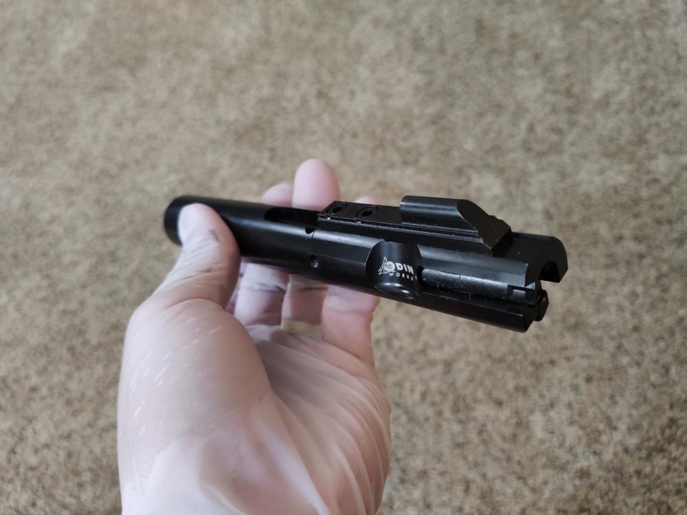 ODIN Works 9mm Black Nitride Bolt Carrier Group - Customer Photo From Christopher. Pabellan