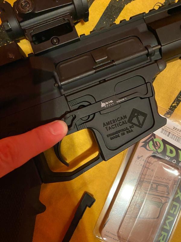 ODIN Works Extended Glock Magazine Release - New Frontier Style - Customer Photo From Raymond Wilkinson