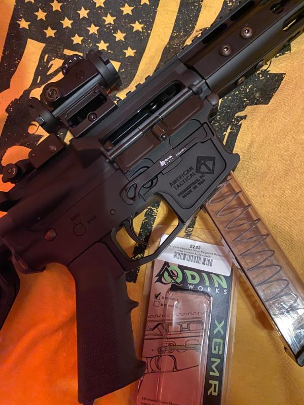 ODIN Works Extended Glock Magazine Release - New Frontier Style - Customer Photo From Raymond Wilkinson