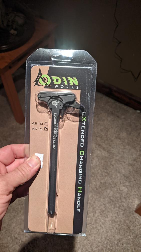 ODIN Works Extended Latch Charging Handle - Black - Customer Photo From Jeremiah Emmett