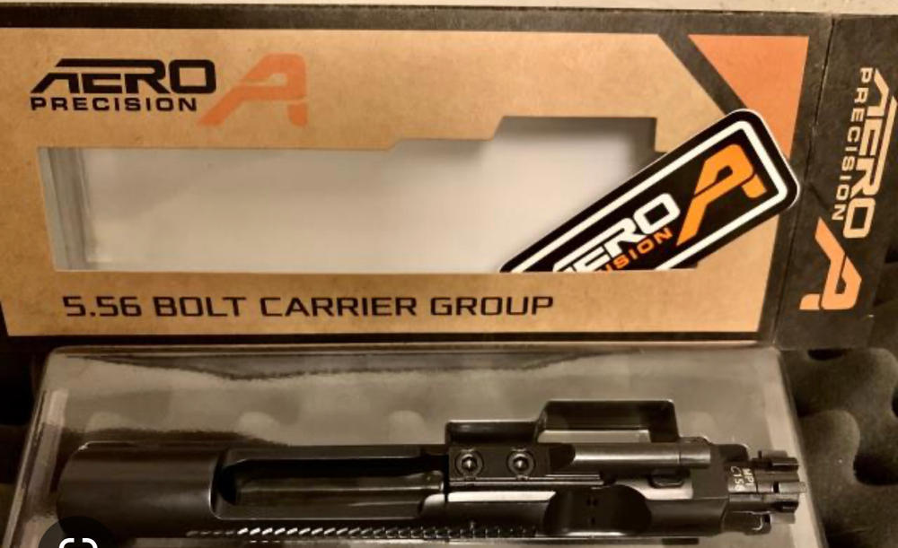 Aero Precision 5.56 Bolt Carrier Group - Black Nitride - Customer Photo From Paul Albanesi