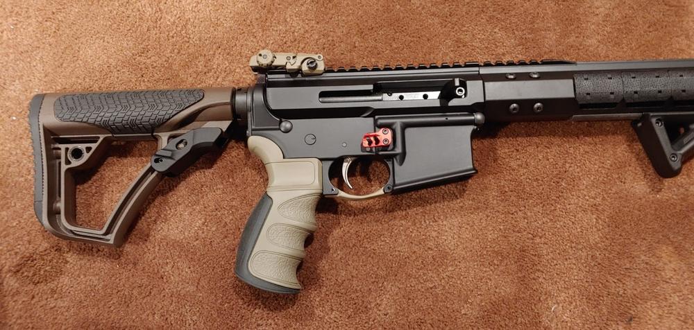 ODIN Works XMR 2 Extended Mag Release - Red - Customer Photo From Dennis Liming