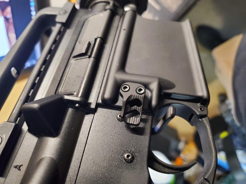 ODIN Works XMR 2 Extended Mag Release - Black - Customer Photo From Kevin Hill