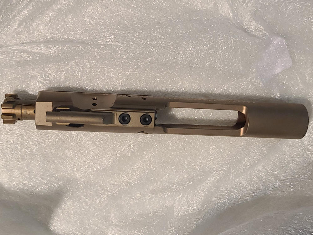 Toolcraft .223/5.56/300 BLK M16 Profile Bolt Carrier Group Ion Bond DLC - FDE - Customer Photo From James Shepherd