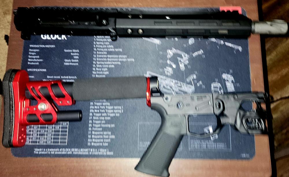 ODIN Works Zulu Adjustable Stock w/ Padded Pistol Buffer Tube and Back Plate - Customer Photo From Sonny