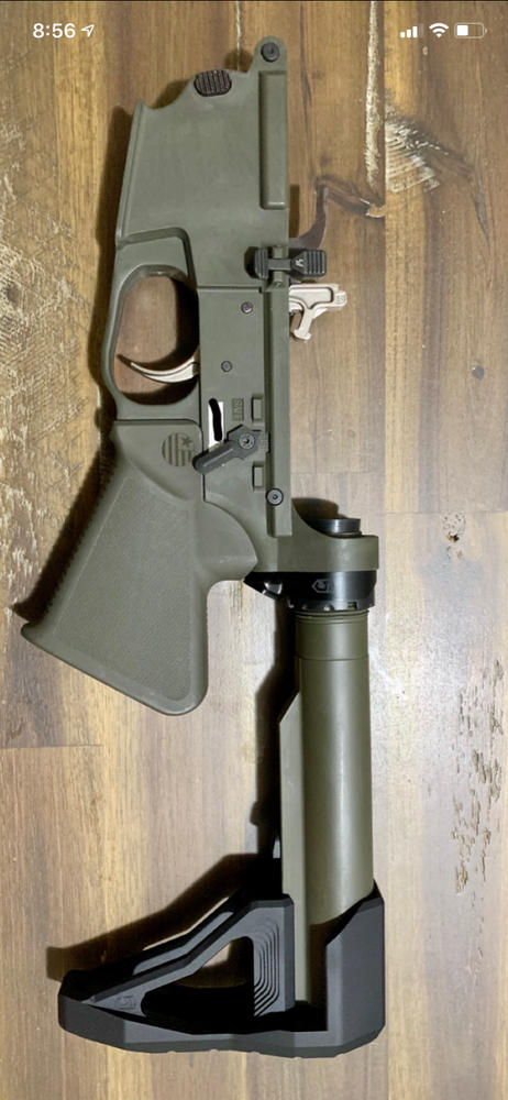 Sparrow Dynamics CRG-15 Compliant Rifle Grip - OD Green - Customer Photo From Hector T.