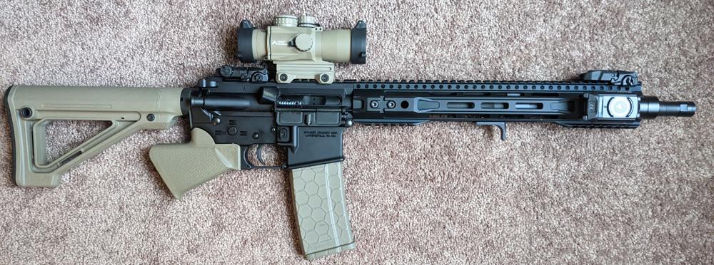 Sparrow Dynamics CRG-15 Compliant Rifle Grip - FDE - Customer Photo From Mason Otero