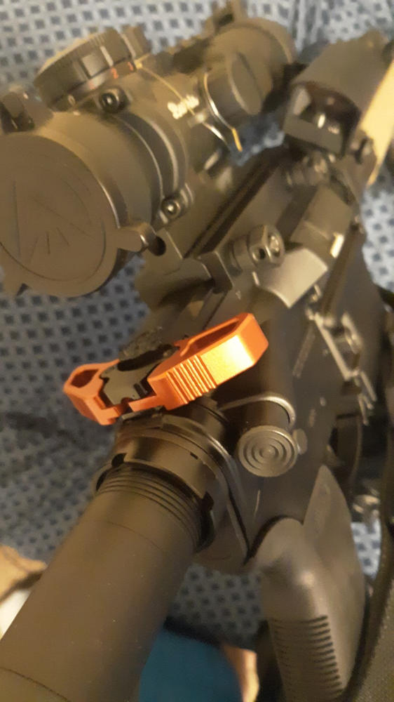 Radian Raptor Competition Ambidextrous Charging Handle - Red - Customer Photo From Curtis Dyer