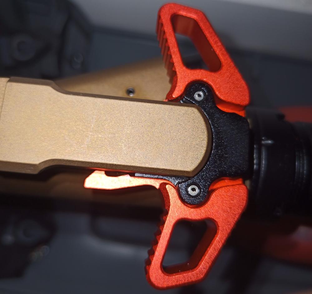 Radian Raptor Competition Ambidextrous Charging Handle - Red - Customer Photo From Marcus Voltori