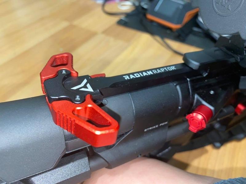 Radian Raptor Competition Ambidextrous Charging Handle - Red - Customer Photo From Dzung Nguyen