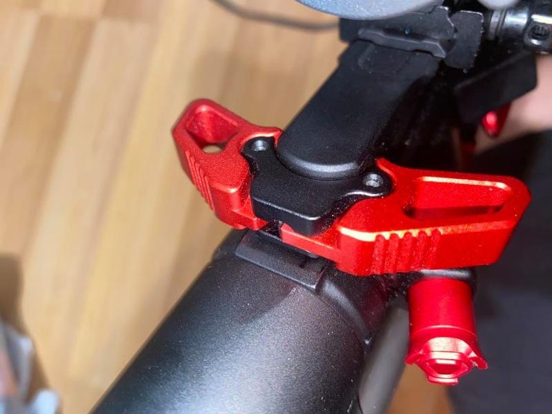 Radian Raptor Competition Ambidextrous Charging Handle - Red - Customer Photo From Dzung Nguyen