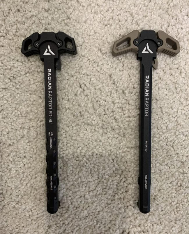 Radian Raptor SD-SL Ambidextrous Charging Handle - Black - Customer Photo From Haibin Sun