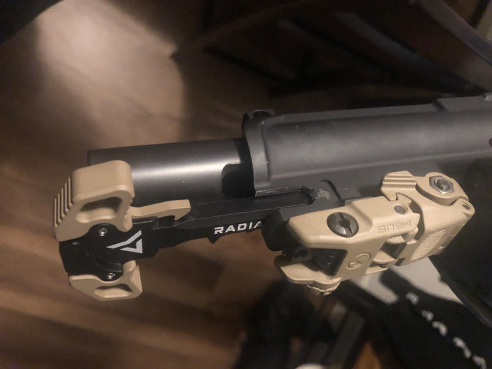 Radian Raptor-SL Ambidextrous Charging Handle - FDE - Customer Photo From Alfred Karlay