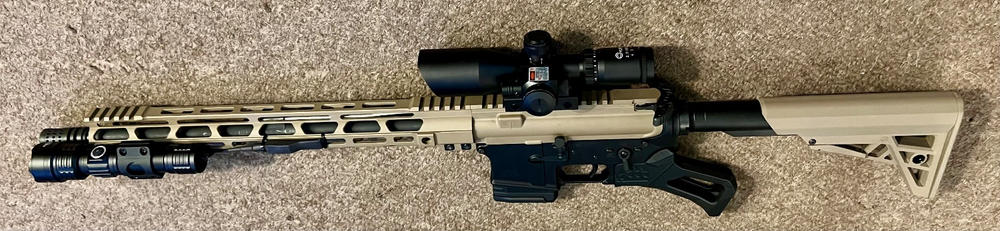 Strike Industries AR Stock Stop (for Featureless / Fixed Stock Conversion) - Customer Photo From James Mandelbaum