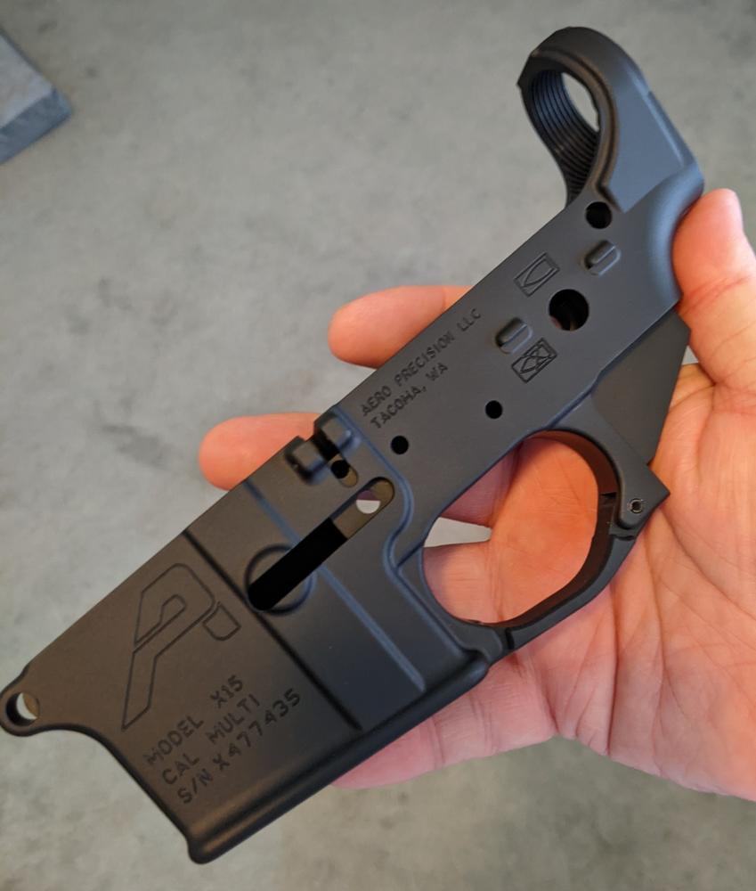 Aero Precision AR-15 Stripped Lower Receiver Gen 2 - BLEM - Customer Photo From Nate Reinert