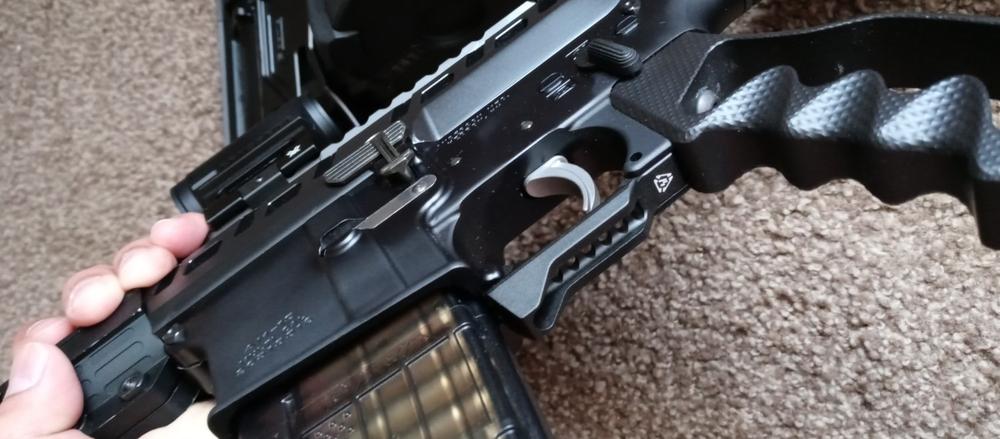 Strike Industries Billet Trigger Guard - Fang Style - Black - Customer Photo From Juan Gutierrez