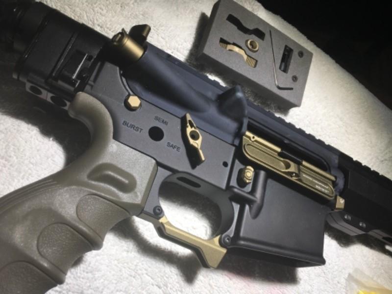 Strike Industries Billet Trigger Guard - Fang Style - FDE - Customer Photo From Timothy Dam