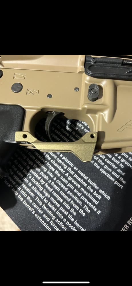 Strike Industries Billet Trigger Guard - Fang Style - FDE - Customer Photo From Adam Garcia