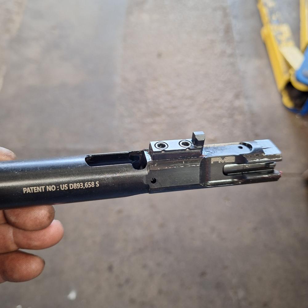 Foxtrot Mike Products Premium 9mm AR-15 Bolt Carrier Assembly - Customer Photo From Joseph Meoak