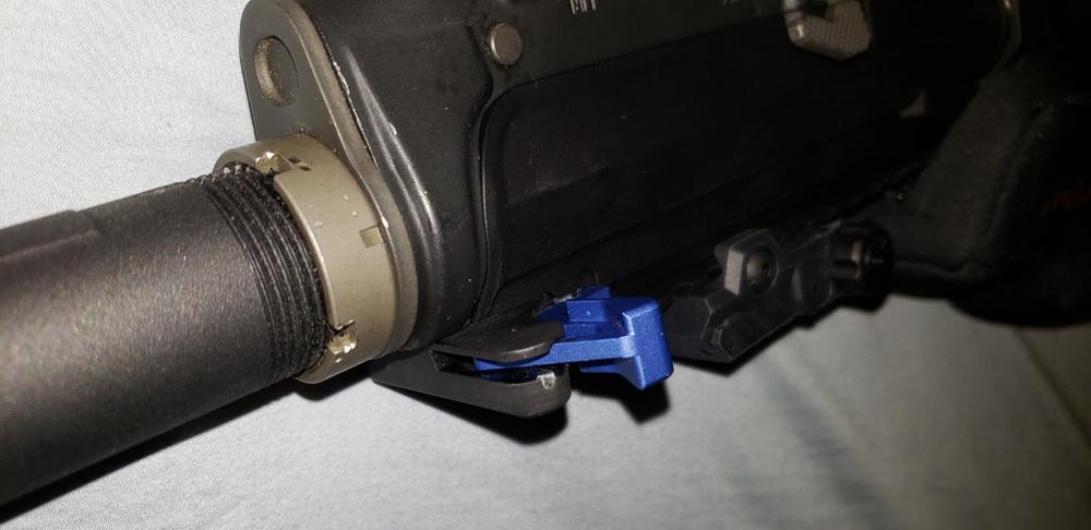 Strike Industries Extended Charging Handle Latch - Blue - Customer Photo From Sunny