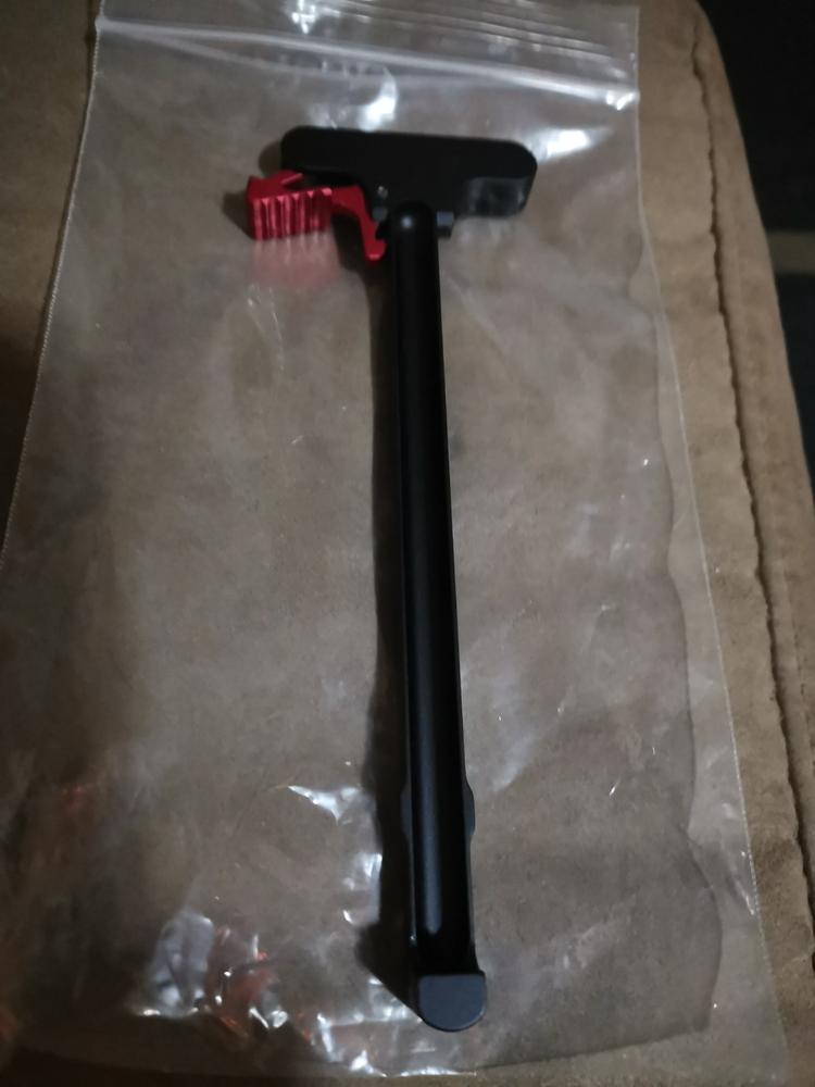 Strike Industries Extended Charging Handle Latch - Red - Customer Photo From Romeo Torio