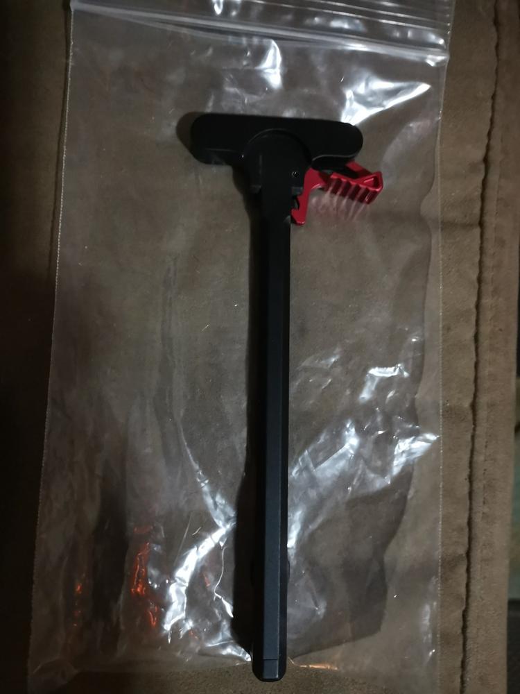 Strike Industries Extended Charging Handle Latch - Red - Customer Photo From Romeo Torio