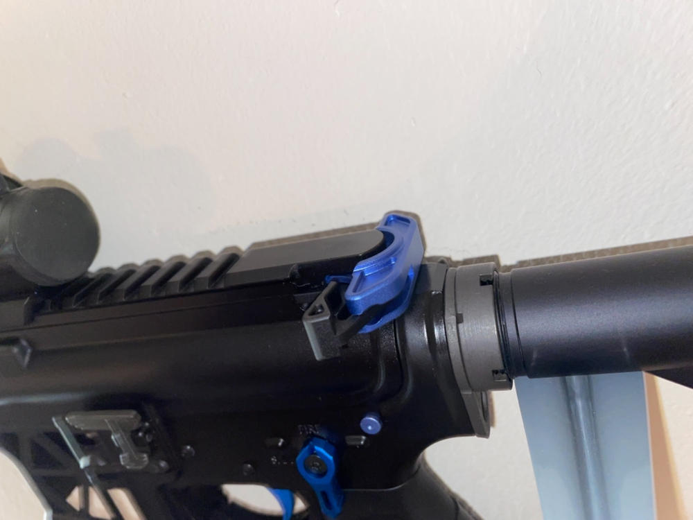 Strike Industries Extended Latch Charging Handle - Blue - Customer Photo From Jim McCarthy