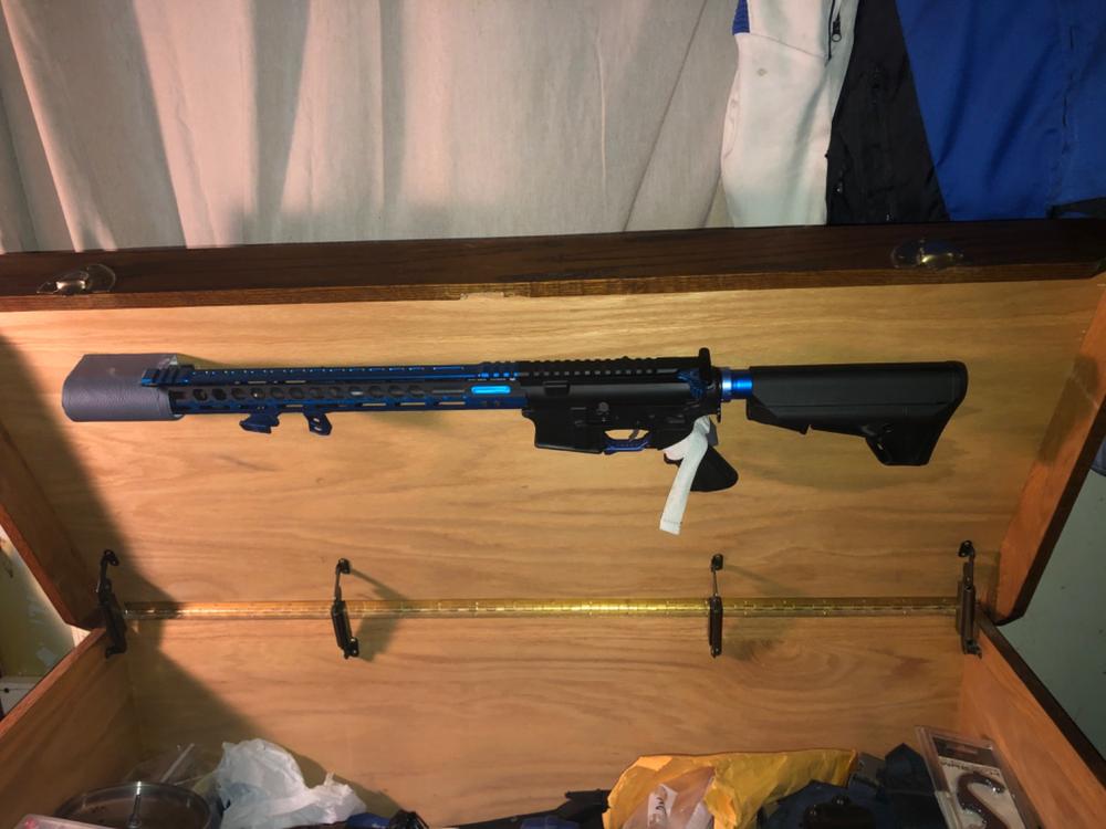 Strike Industries Extended Latch Charging Handle - Blue - Customer Photo From Michael Martin